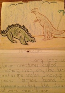 Early illustrated writing c. 1974