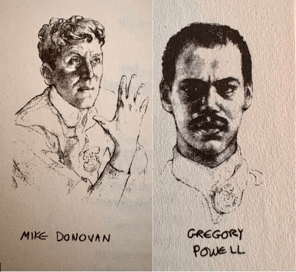 Astronauts Mike Donovan and Gregory Powell, as depicted by artist Mark Zug in I, Robot: The Illustrated Screenplay by Harlan Ellison and Isaac Asimov 